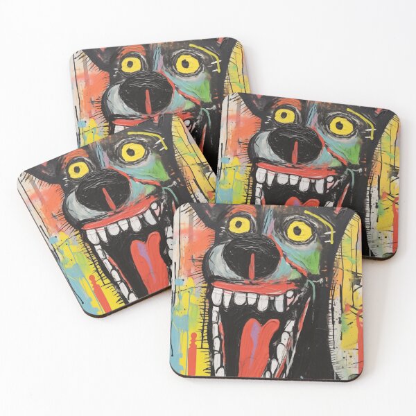 Aperçu de l'œuvre Chien qui aboie Art Brut Tableau créée et vendue par sheprint.