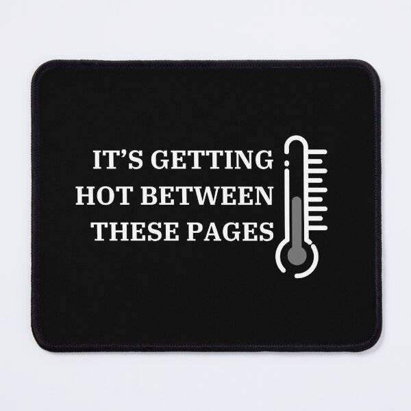 Item preview, "Getting hot between the pages" kindle sticker designed and sold by RomanceVibes.