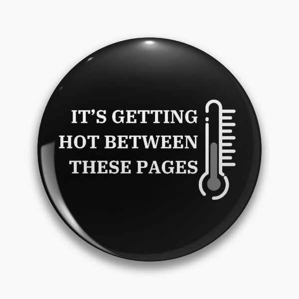 Item preview, "Getting hot between the pages" kindle sticker designed and sold by RomanceVibes.