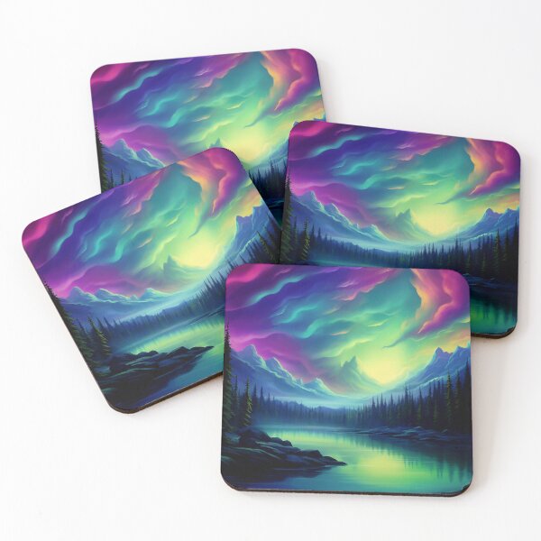 Item preview, Northern Lights Dreamscape: Aurora Borealis Fantasy Landscape designed and sold by Fantasy Masterpiece.