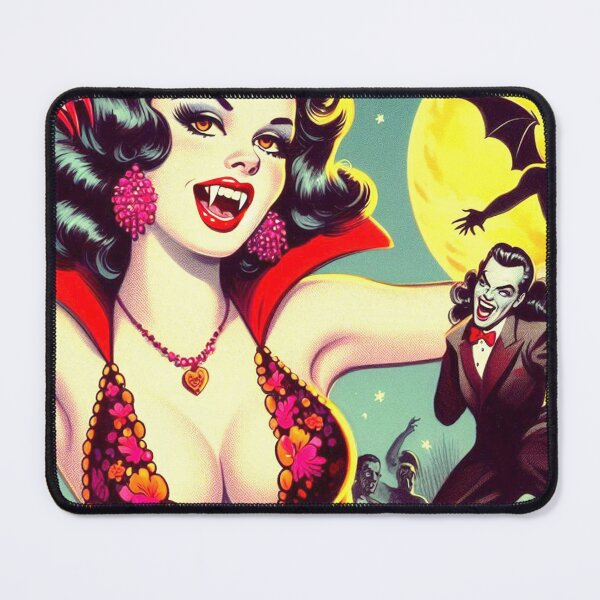 Item preview, Vintage Vampire Girl designed and sold by PulpVintage.