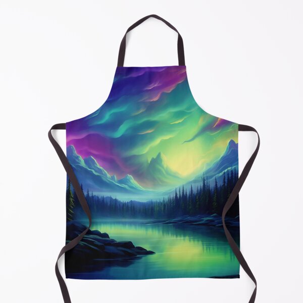Item preview, Northern Lights Dreamscape: Aurora Borealis Fantasy Landscape designed and sold by Fantasy Masterpiece.