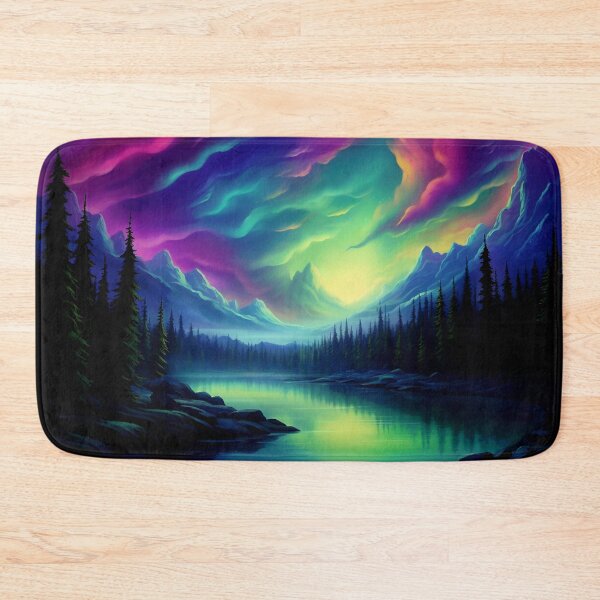 Item preview, Northern Lights Dreamscape: Aurora Borealis Fantasy Landscape designed and sold by Fantasy Masterpiece.
