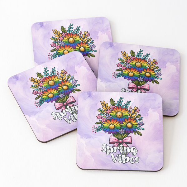 Item preview, Spring Vibes, Flowers in Rainbow Flag Colors designed and sold by Savchuk-Vova.