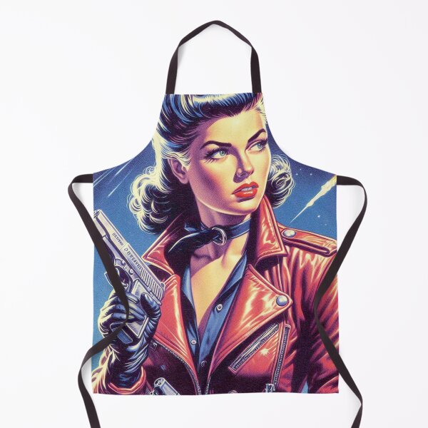 Item preview, Retro Pulp Sci Fi Girl designed and sold by PulpVintage.