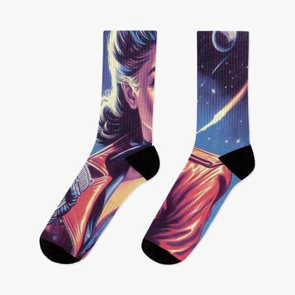 Item preview, Retro Pulp Sci Fi Girl designed and sold by PulpVintage.