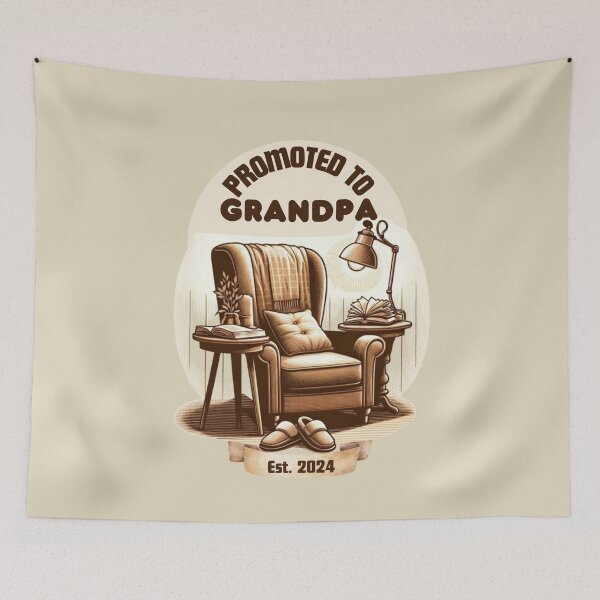 Item preview, Promoted to Grandpa Est 2024 designed and sold by Chaput Store.