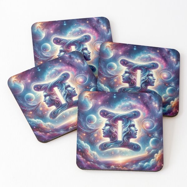 Item preview, Dual Radiance: Unveiling the Cosmic Twins' Brilliance designed and sold by KericeKreations.