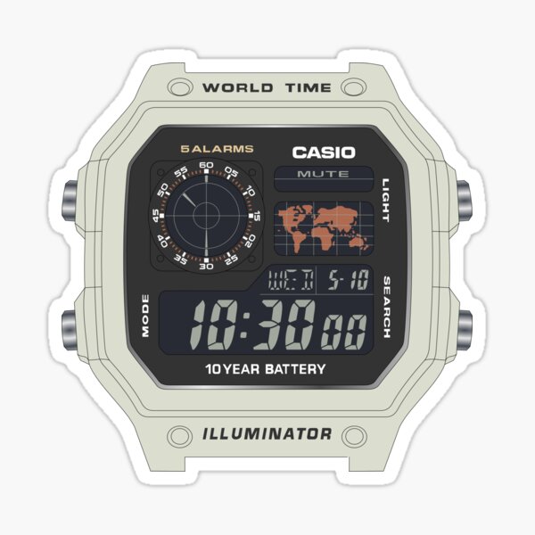 Item preview, Beige  Casio AE1200 Concept designed and sold by RadDadArt.