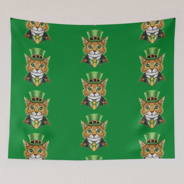 Item preview, Leprechaun Cat St Patricks Day designed and sold by Merigold.