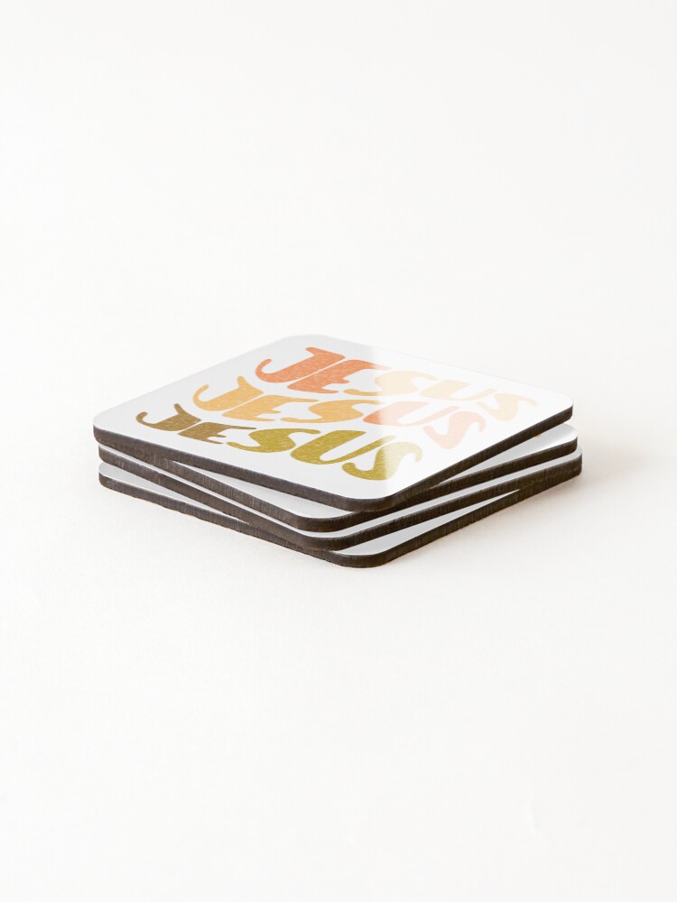 Thumbnail 4 of 5, Coasters (Set of 4), Retro Jesus designed and sold by RWCarpenter.