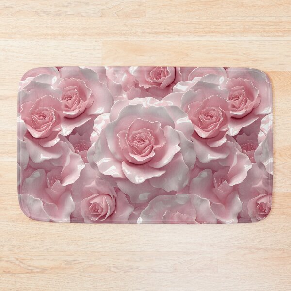 Item preview, 3D Light Pink Roses Seamless Pattern for Valentine's Day designed and sold by Apkdesigner.