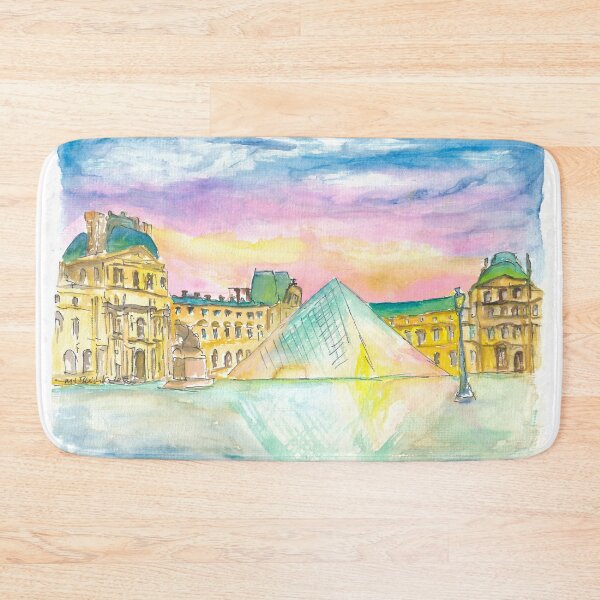 Item preview, Paris Louvre at Dusk with fascinating Pyramids designed and sold by artshop77.