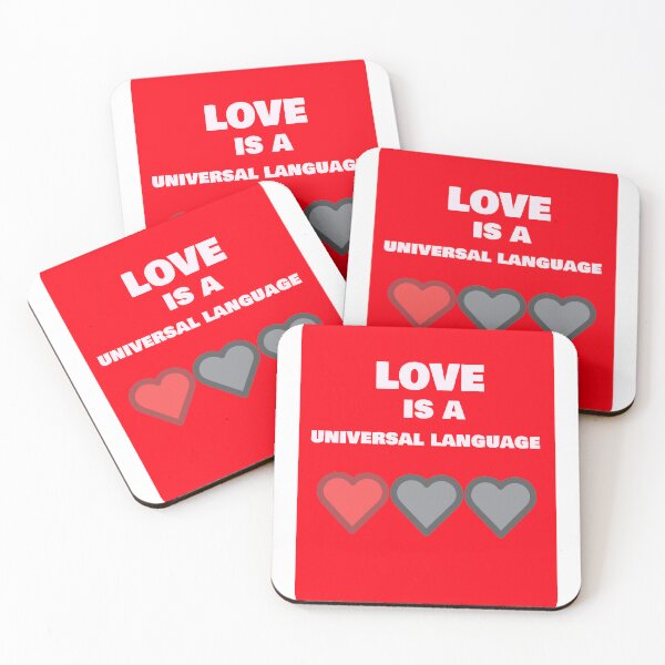 Item preview, Love is a universal language designed and sold by DefinedDesigns.