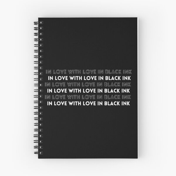 Item preview, "In love with love in black ink" romance book kindle sticker designed and sold by RomanceVibes.