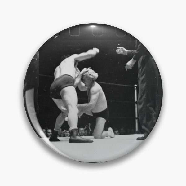 Item preview, Gorgeous George Wrestling Match Low Blow Black and White designed and sold by kylmllr101684.
