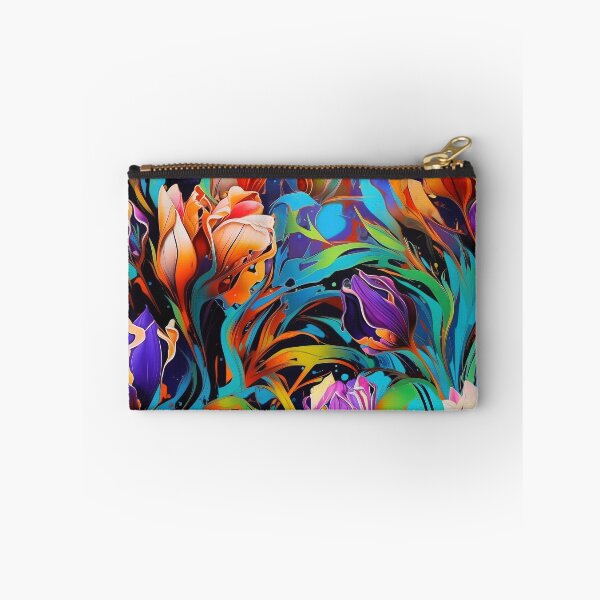 Item preview, Tulip Tile 07: Goblet of Springtime Sunshine in a Blooming Rainbow of Spiraling Blooms designed and sold by TheBrainArt.