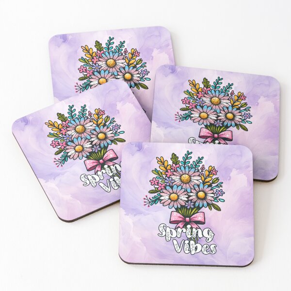 Item preview, Spring Vibes, Flowers in Transgender Flag Colors designed and sold by Savchuk-Vova.