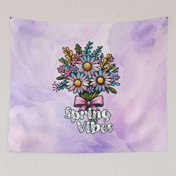 Item preview, Spring Vibes, Flowers in Transgender Flag Colors designed and sold by Savchuk-Vova.