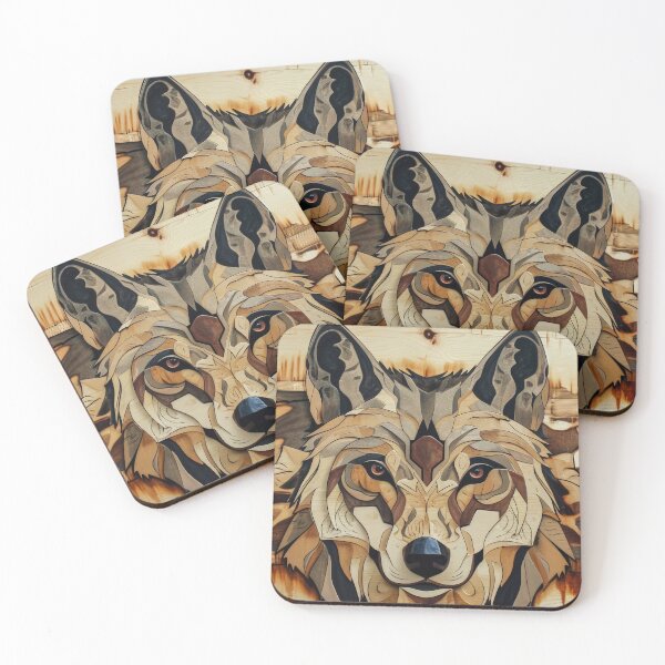 Item preview, Lobo tribal con patrones intrincados designed and sold by JuanmaLW.