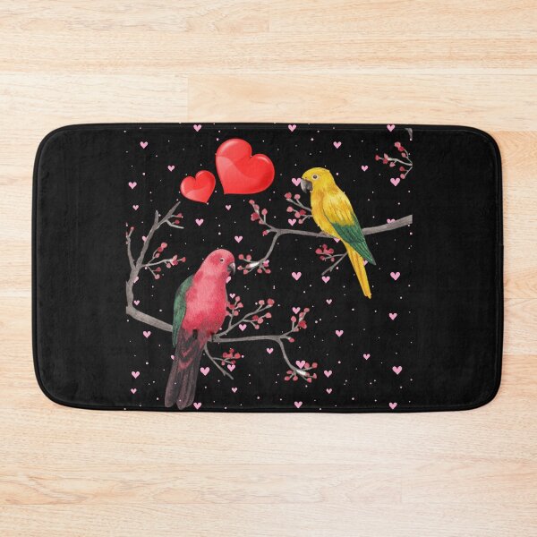Item preview, valentine's parakeets designed and sold by ZingZest.