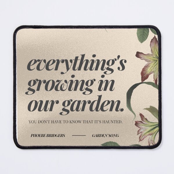 Item preview, Garden Song Phoebe Lyric Design designed and sold by amberxfarrugia.