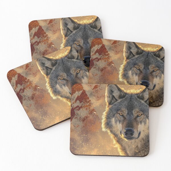 Item preview, Tribal wolf with intricate patterns designed and sold by JuanmaLW.