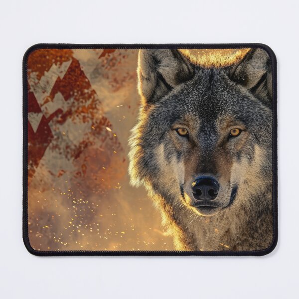 Item preview, Tribal wolf with intricate patterns designed and sold by JuanmaLW.
