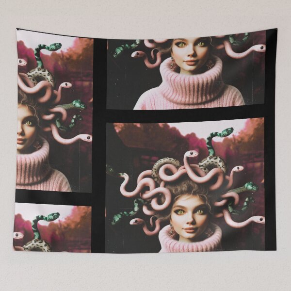 Item preview, Pretty pink Medusa designed and sold by MaddiePattern.