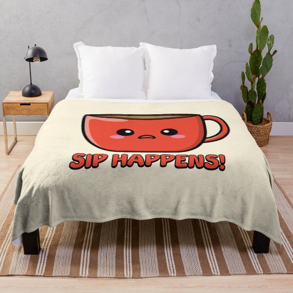 Item preview, Sip Happens! Cute Coffe Mug Pun designed and sold by PMCreative.
