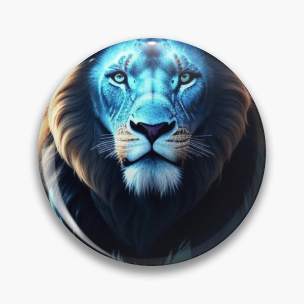 Artikelvorschau, Vibrant Neon Lion 5 - Electrifying Glow Art on Redbubble entworfen und verkauft von craftyblinders9.