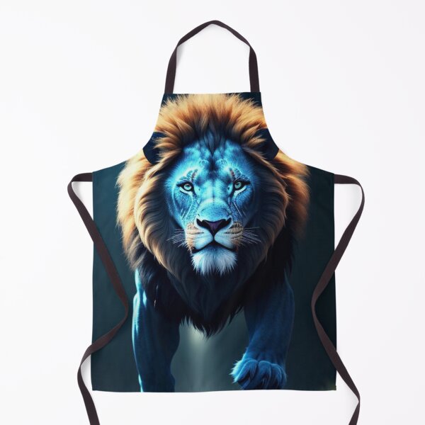 Aperçu de l'œuvre Vibrant Neon Lion 5 - Electrifying Glow Art on Redbubble créée et vendue par craftyblinders9.
