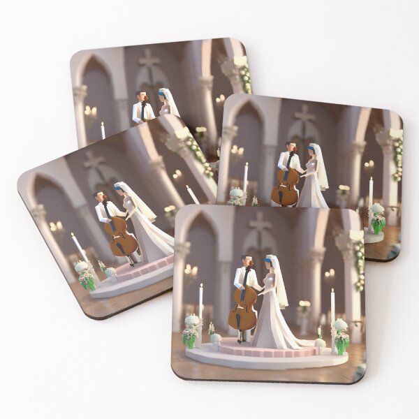 Item preview, 3D A young couple with cello designed and sold by LTI-Stickers.