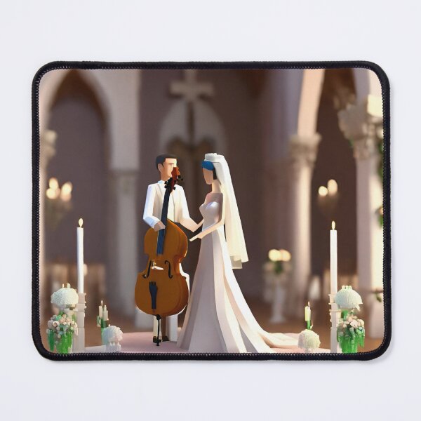Item preview, 3D A young couple with cello designed and sold by LTI-Stickers.