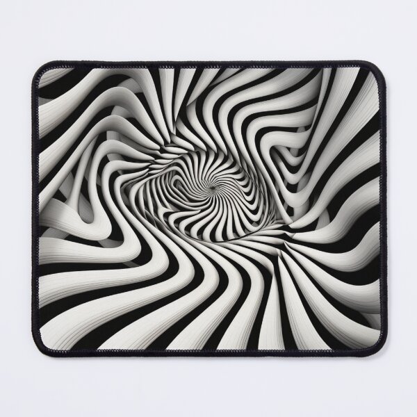Artikelvorschau, Geometrisches Design der optischen Kunst in Schwarz und Weiß entworfen und verkauft von Elias Kamstra.