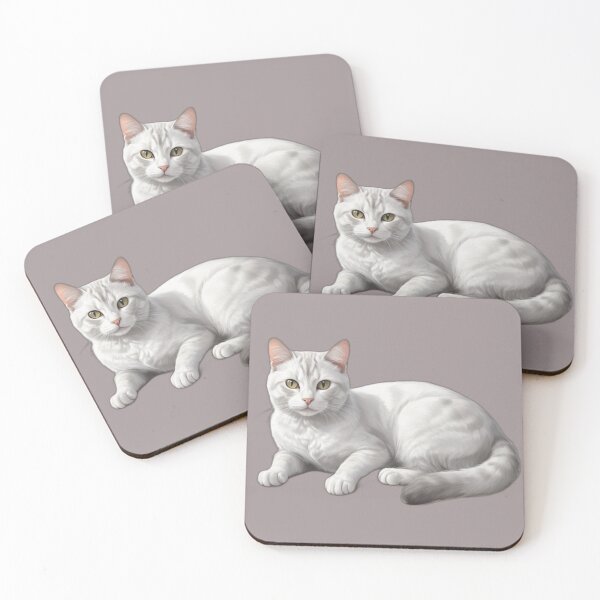 Item preview, Domestic gray white cat designed and sold by PierreAlbijanic.