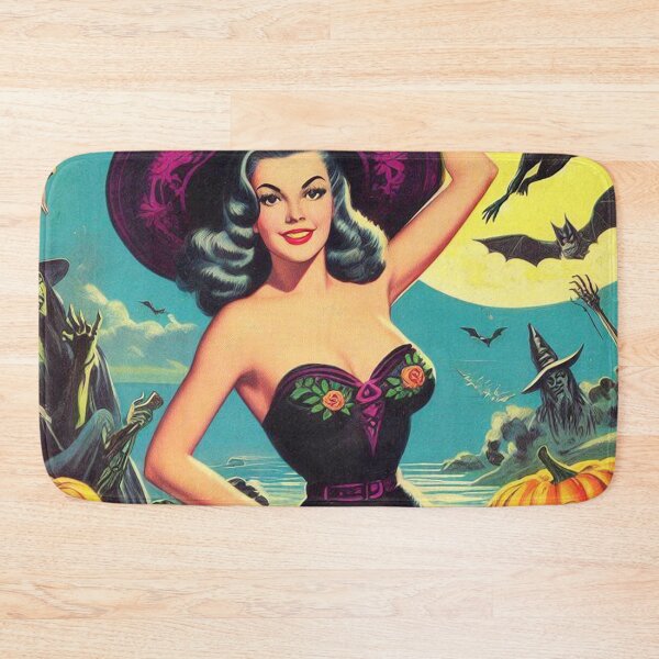 Item preview, Vintage Witch Pin up designed and sold by PulpVintage.