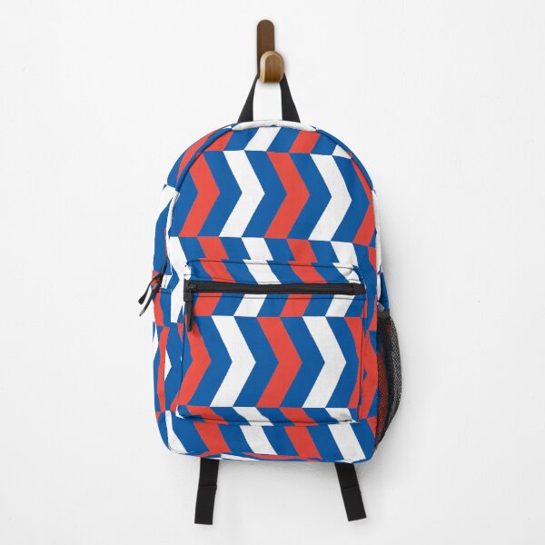 Item preview, Blue White Red France Tricolor Horizontal Stripe Zigzag Line French Language Paris Fashion Pattern designed and sold by PenguinForests.