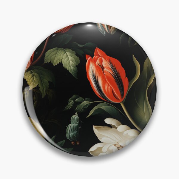 Item preview, Tulip Tile 09: Goblet of Springtime Sunshine in a Blooming Rainbow of Spiraling Blooms designed and sold by TheBrainArt.