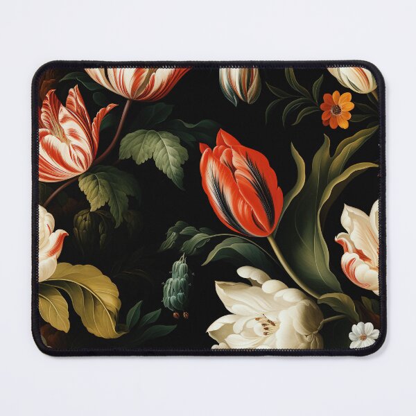 Item preview, Tulip Tile 09: Goblet of Springtime Sunshine in a Blooming Rainbow of Spiraling Blooms designed and sold by TheBrainArt.