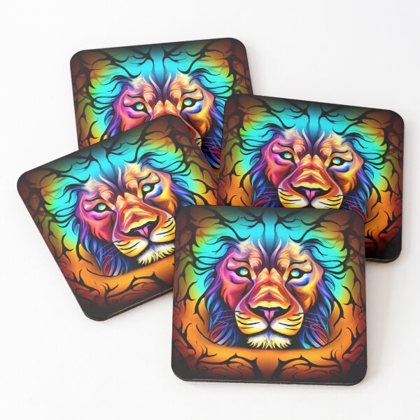 Item preview, Symmetry: Lion's Mane, Symmetrical Psychedelic Art designed and sold by Fantasy Masterpiece.