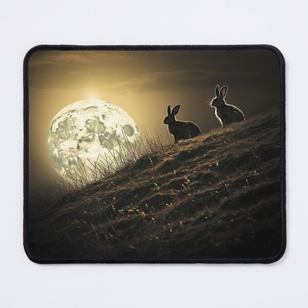 Item preview, Moon Gazing Hare designed and sold by CosmicAnomaly.