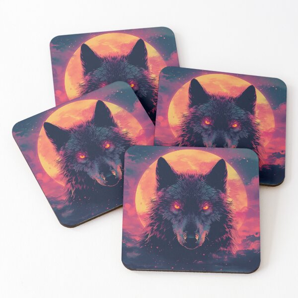 Item preview, Wolf Sunset Dream 2 designed and sold by Kobi-PrintVibes.