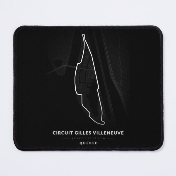 Item preview, Circuit Gilles Villeneuve in Quebec in Black and white designed and sold by Jerhus.