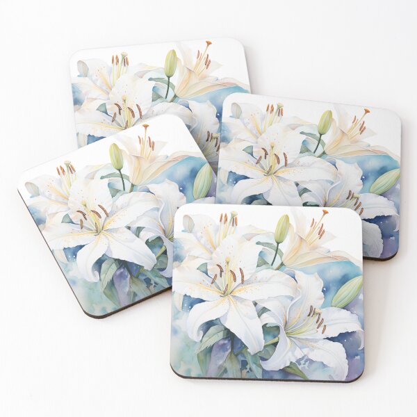 Item preview, Water Color Lillies designed and sold by Thingsnsich.