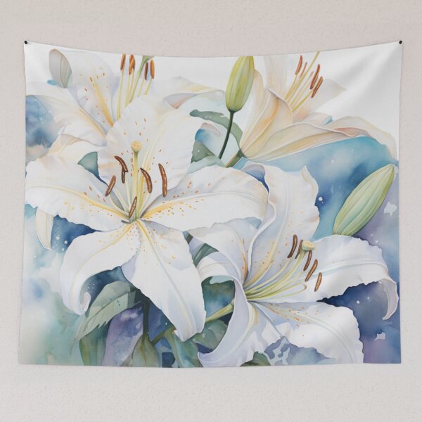 Item preview, Water Color Lillies designed and sold by Thingsnsich.
