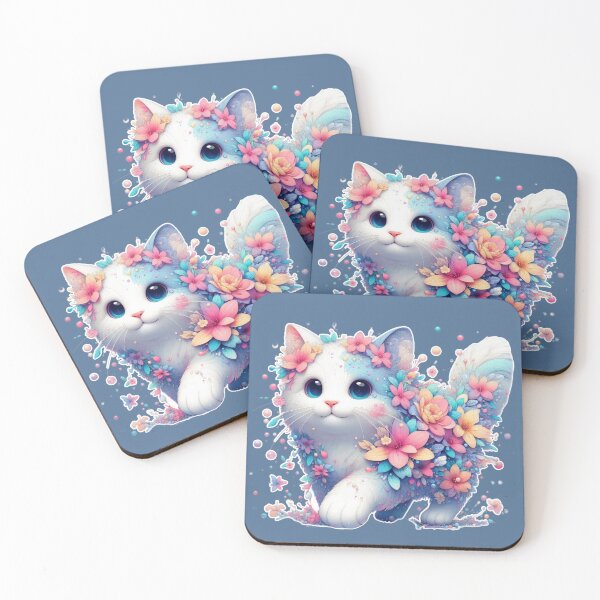 Item preview, Kitten and Flowers designed and sold by pixamd.