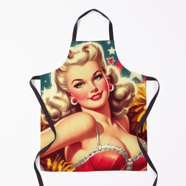 Item preview, Vintage Cheerleader Pin Up designed and sold by PulpVintage.