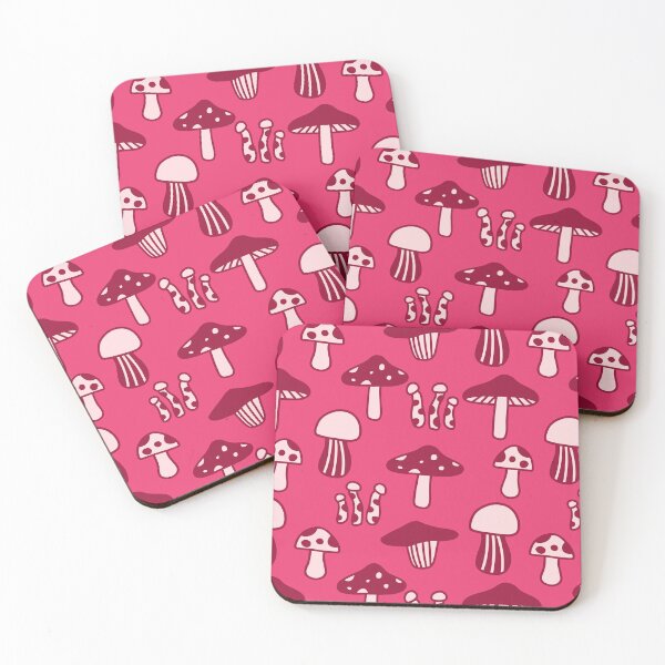 Item preview, Marvelous Mushroom and Fungi Pattern (red/pink) designed and sold by Design Minds Boutique.