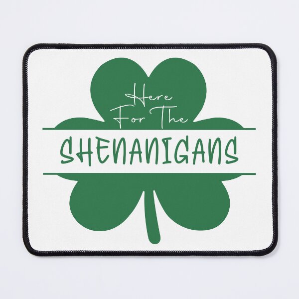 Item preview, Shenanigans Script: The Clover Monogram Mischief designed and sold by FrescoDesign.